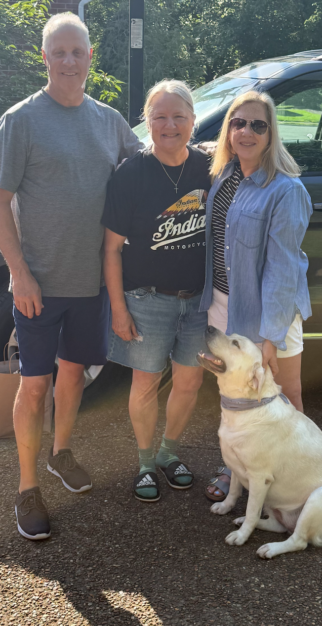 Mia with her new family in Nashville